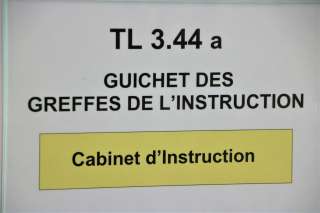 Schëld Cabinet d'Instruction TL 3.44a