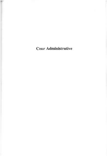 Rapports juridictions administratives 2000