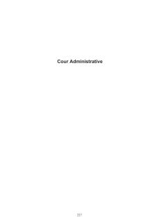 Rapports juridictions administratives 2005