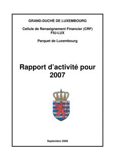 Rapport d'activité 2007