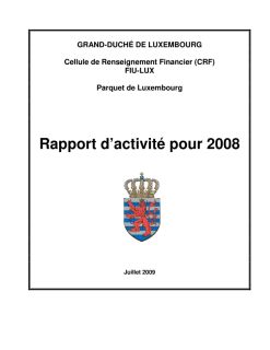 Rapport d'activité 2008