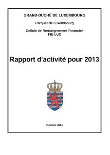Rapport d'activité 2013