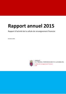 Rapport d'activité 2015