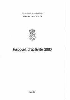 Rapports juridictions judiciaires 2000 
