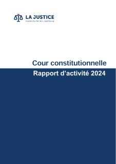 Cour constitutionnelle - Rapport d'activité 2024